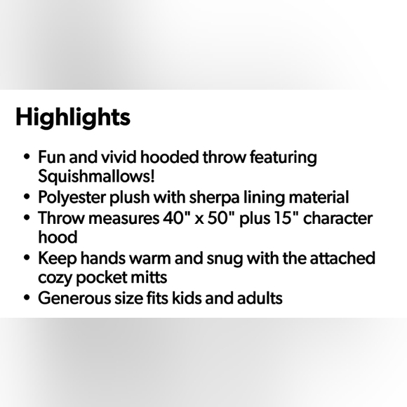 NWT❤️‍🔥Last 1! Squishmallows "Tristan"  Stegosaurus Super Soft Hooded Throw❤️ - Picture 6 of 9